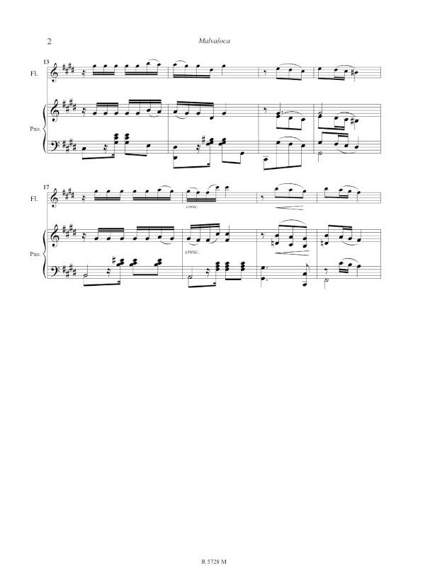 Calvo: Malvaloca (arr. for flute & piano)