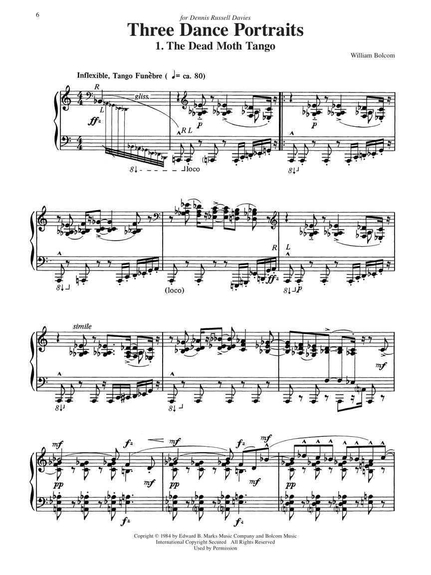 Bolcom: Piano Works