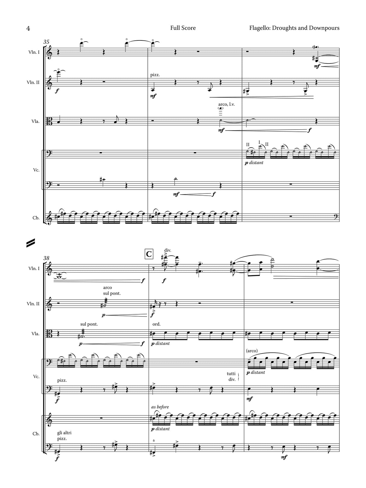 Flagello: Droughts and Downpours (Version for String Orchestra)