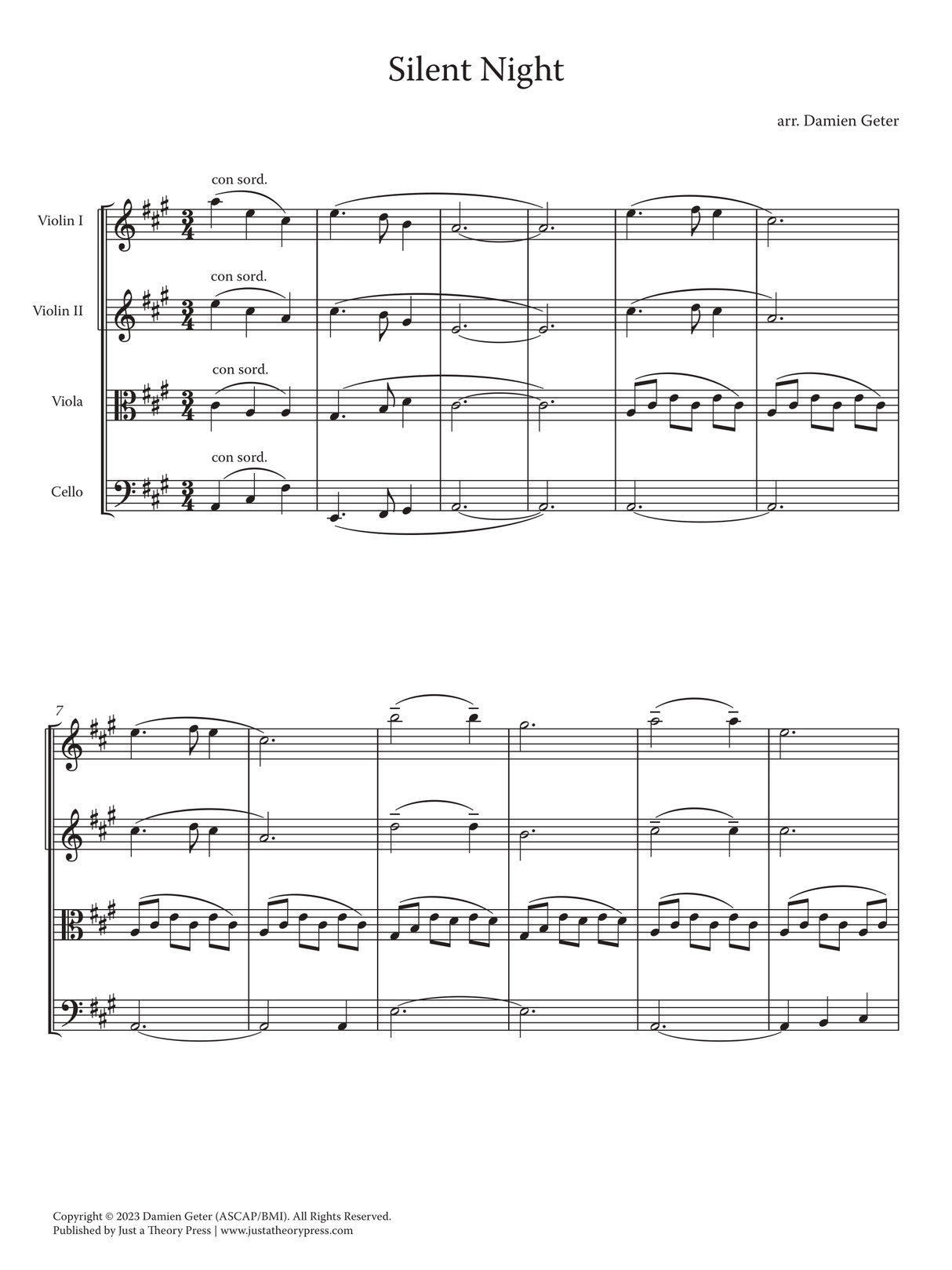 Geter: Christmas Hymns for String Quartet