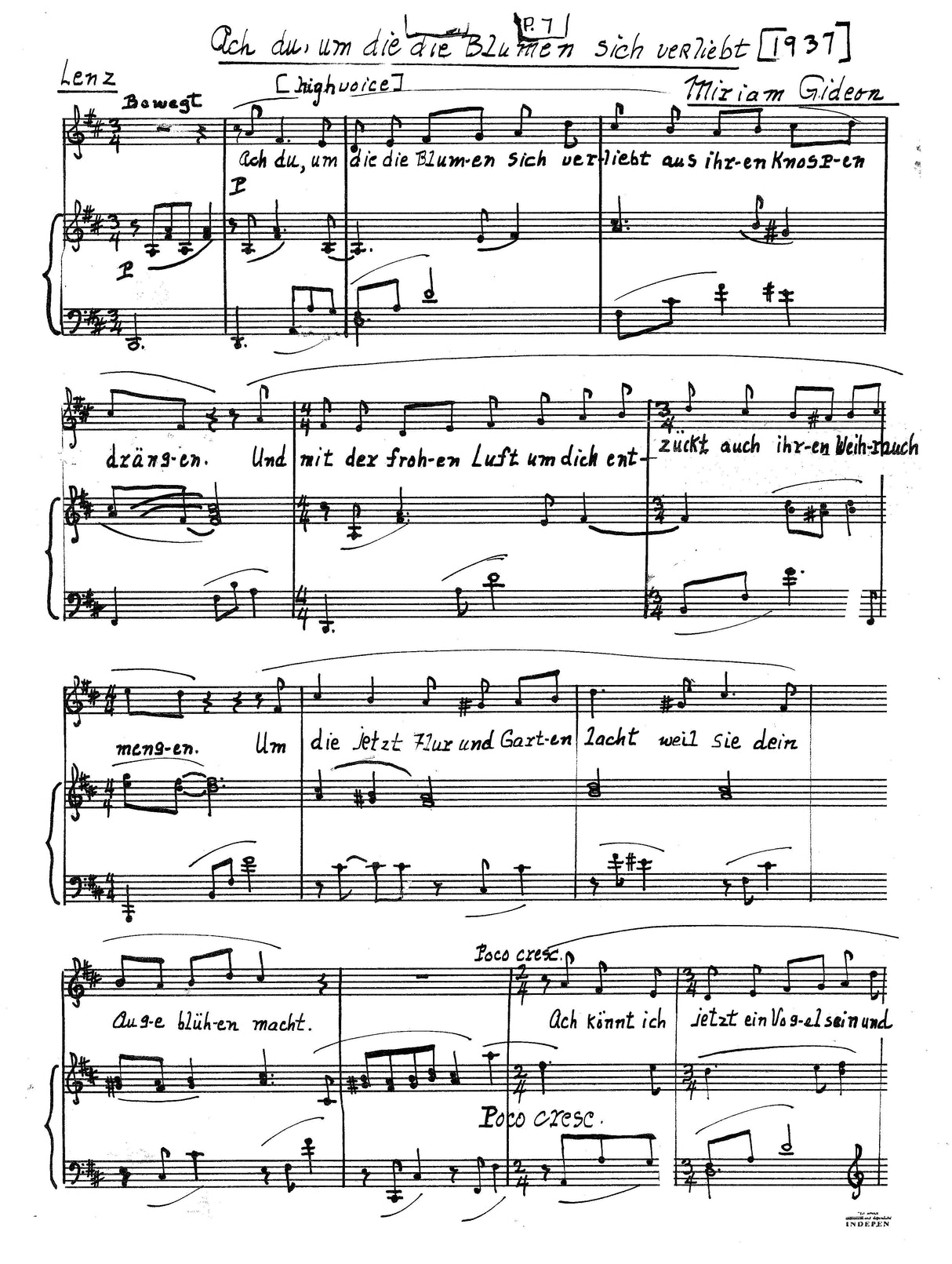 Gideon: German Songs