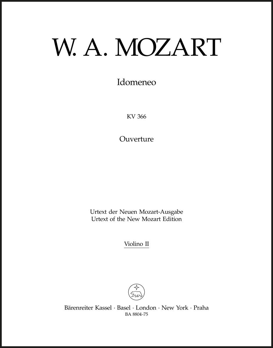 Mozart: Overture to Idomeneo, K. 366