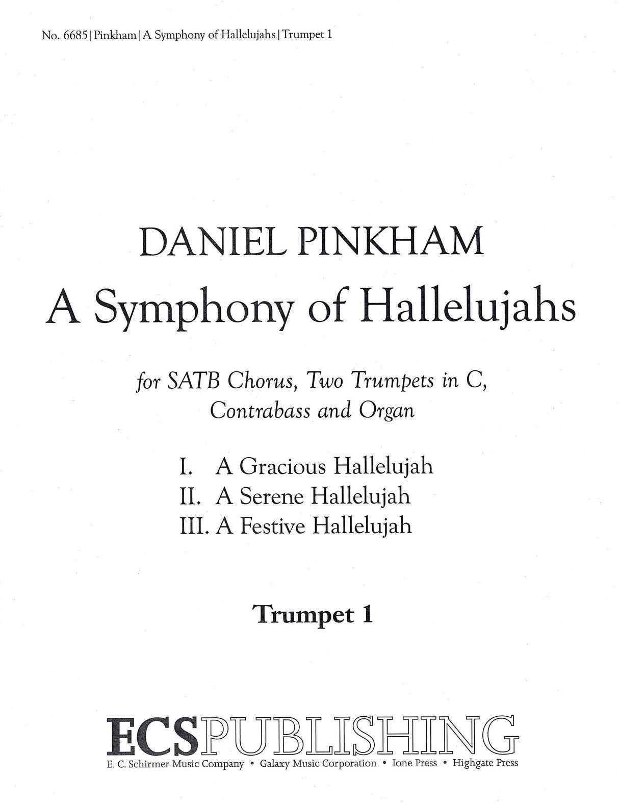Pinkham: A Symphony of Hallelujahs