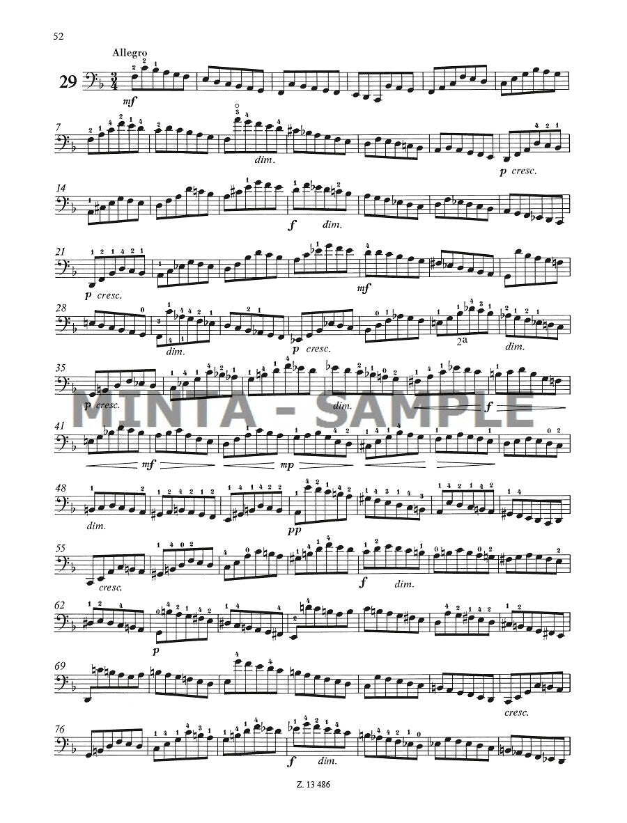 Dotzauer: 113 Cello Exercises - Volume 1 (Nos. 1-34)