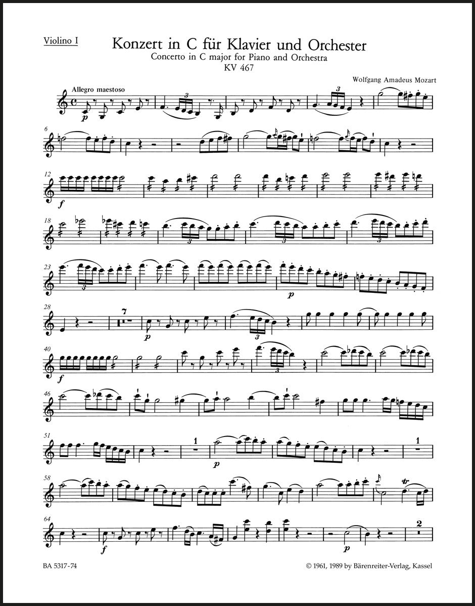 Mozart: Piano Concerto No. 21 in C Major, K. 467