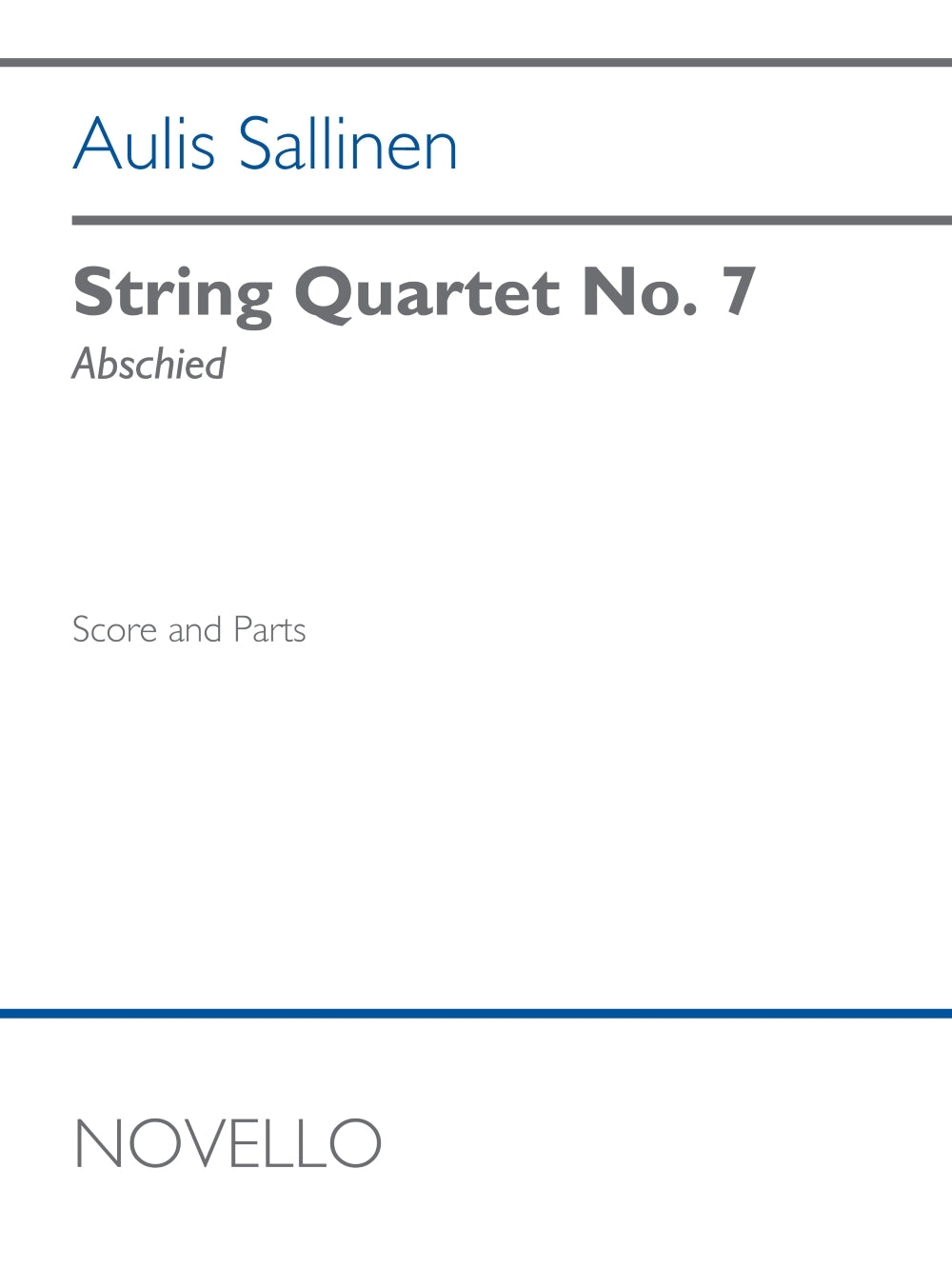 Sallinen: String Quartet No. 7, Op. 125 ('Abschied')