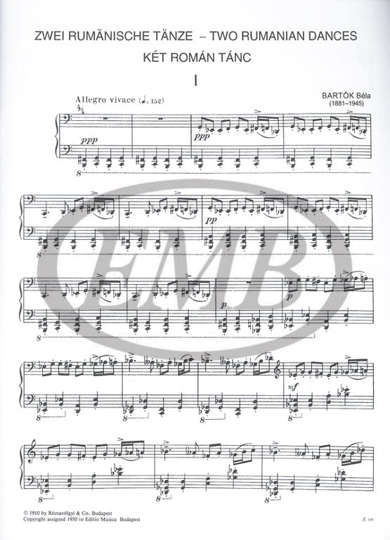Bartók: 2 Romanian Dances, Op. 8a