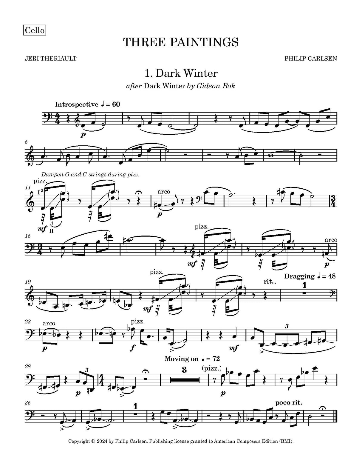 Carlsen: Three Paintings