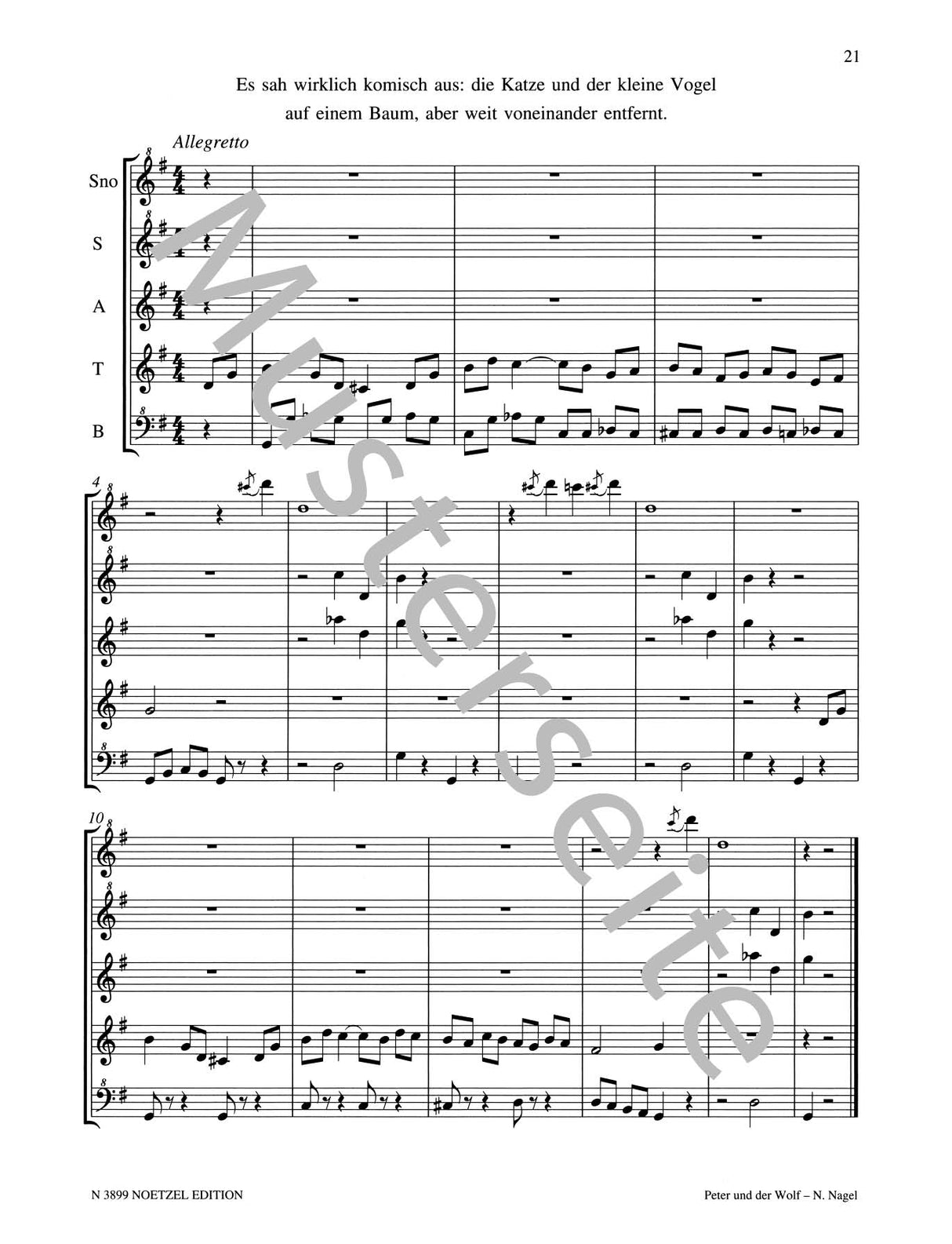 Prokofiev: Peter and the Wolf, Op. 67 (arr. for recorder quintet)