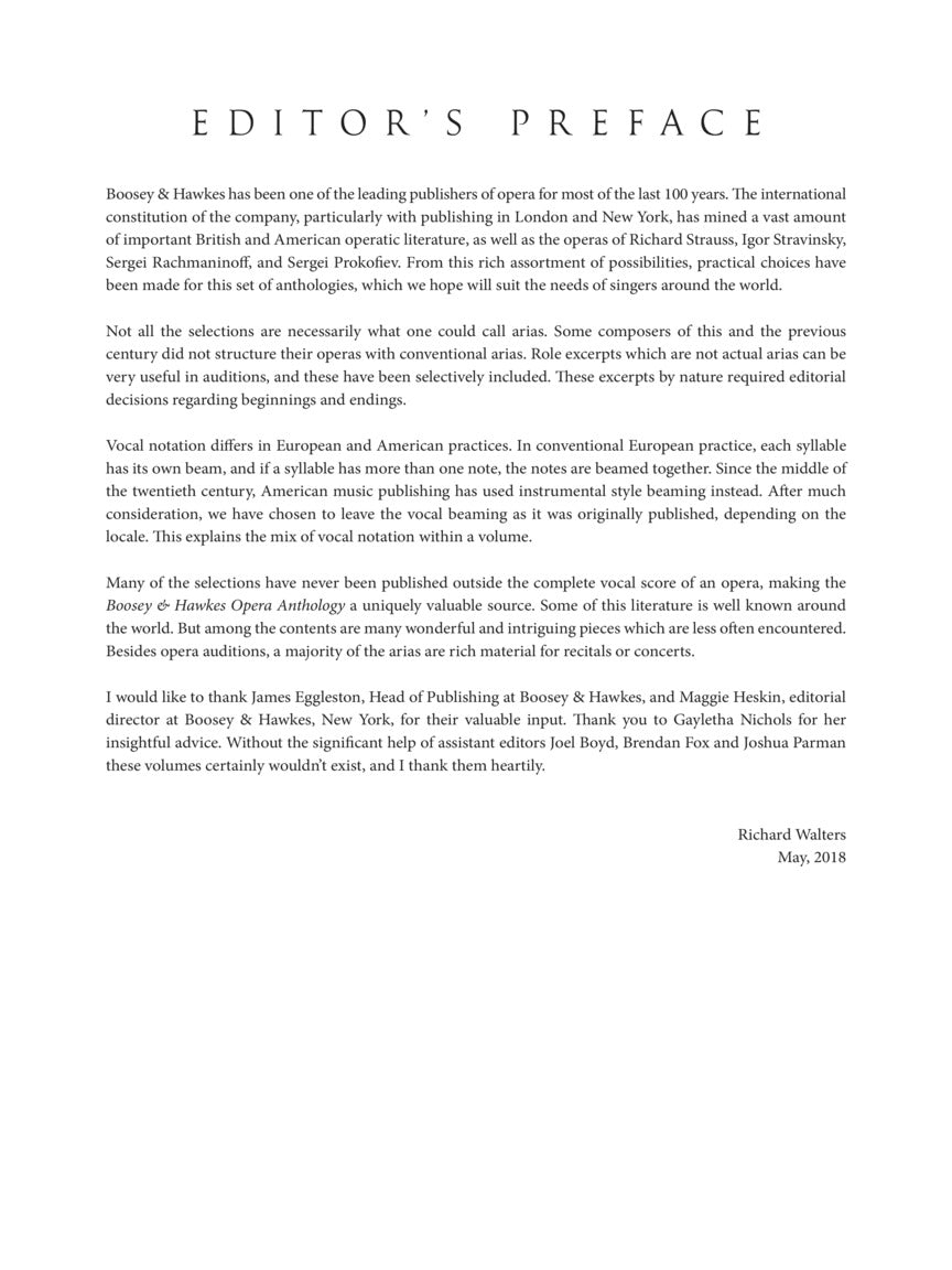 Boosey & Hawkes Opera Anthology – Mezzo-Soprano