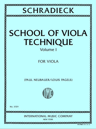 Schradieck: School of Technics - Volume 1 (arr. for viola)