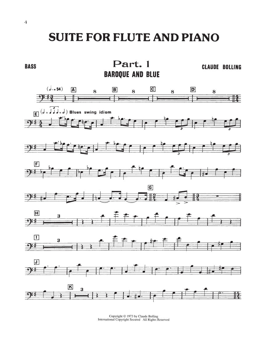 Bolling: Suite for Flute and Jazz Piano Trio