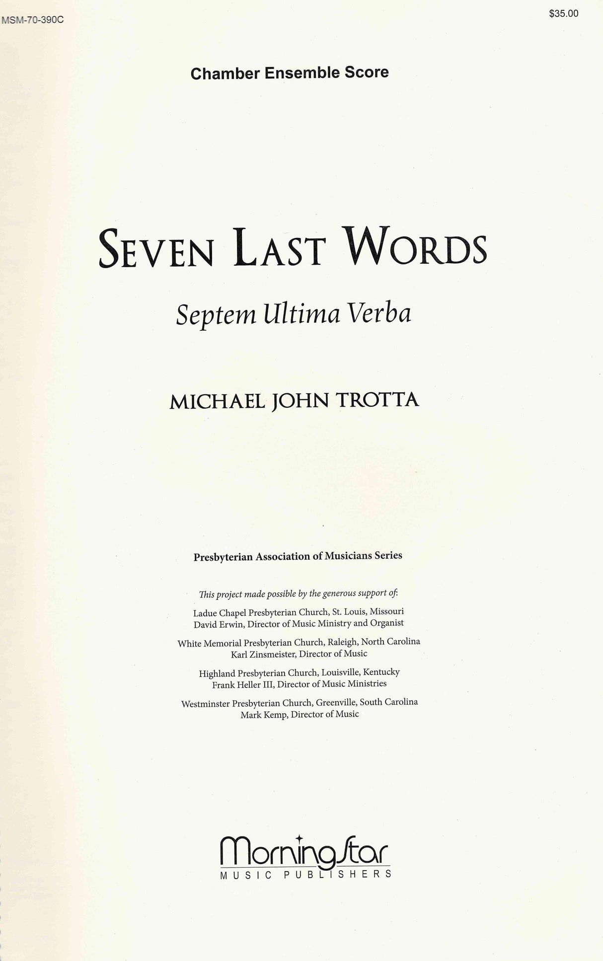 Trotta: Seven Last Words