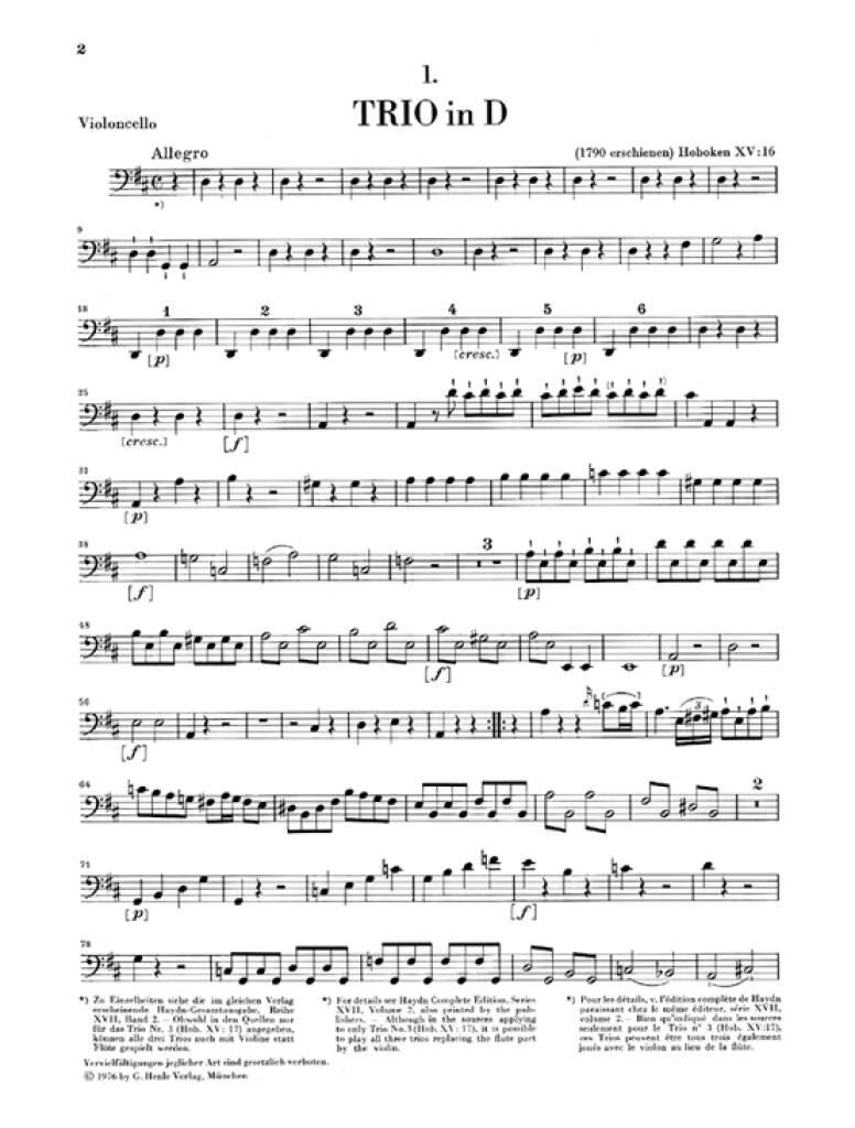 Haydn: Piano Trios - Volume 3 (Flute Trios)