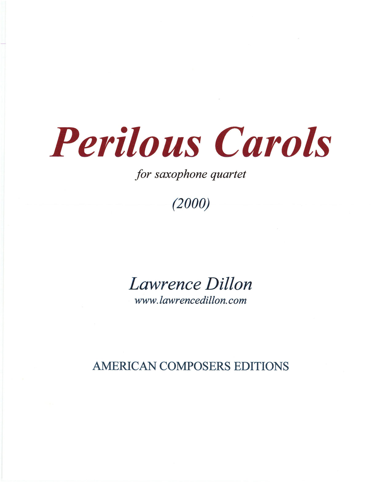 Dillon: Perilous Carols