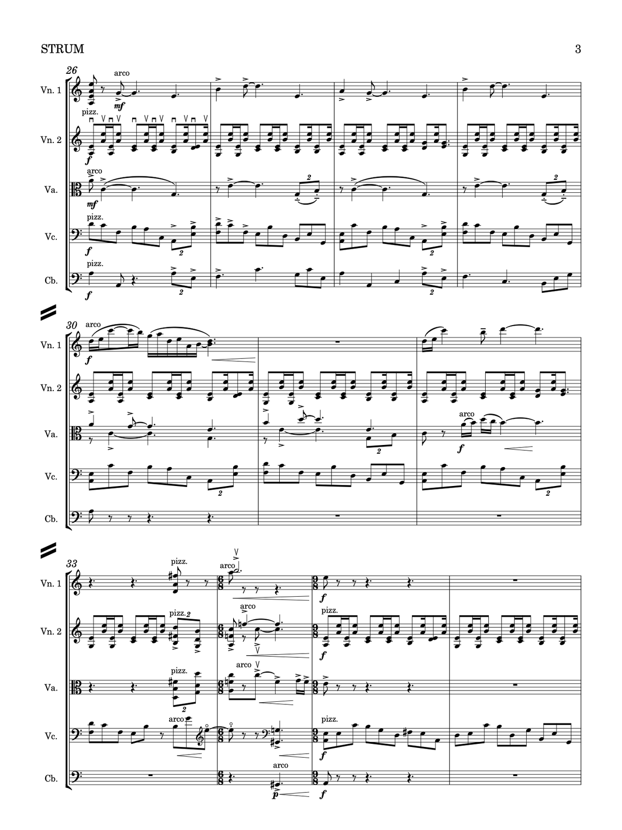 Montgomery: Strum - Version for String Orchestra