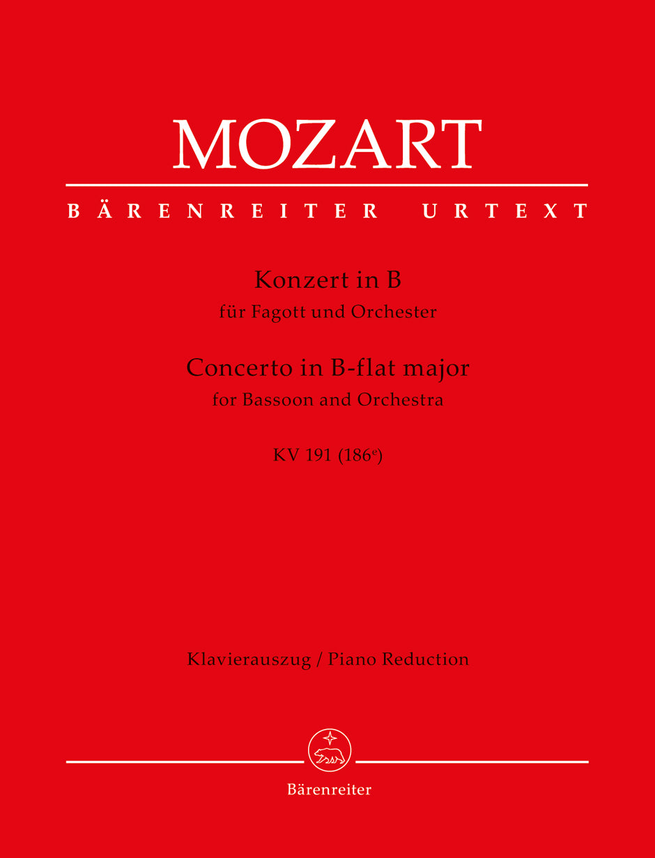Mozart: Bassoon Concerto in B-flat Major, K. 191 (186e)