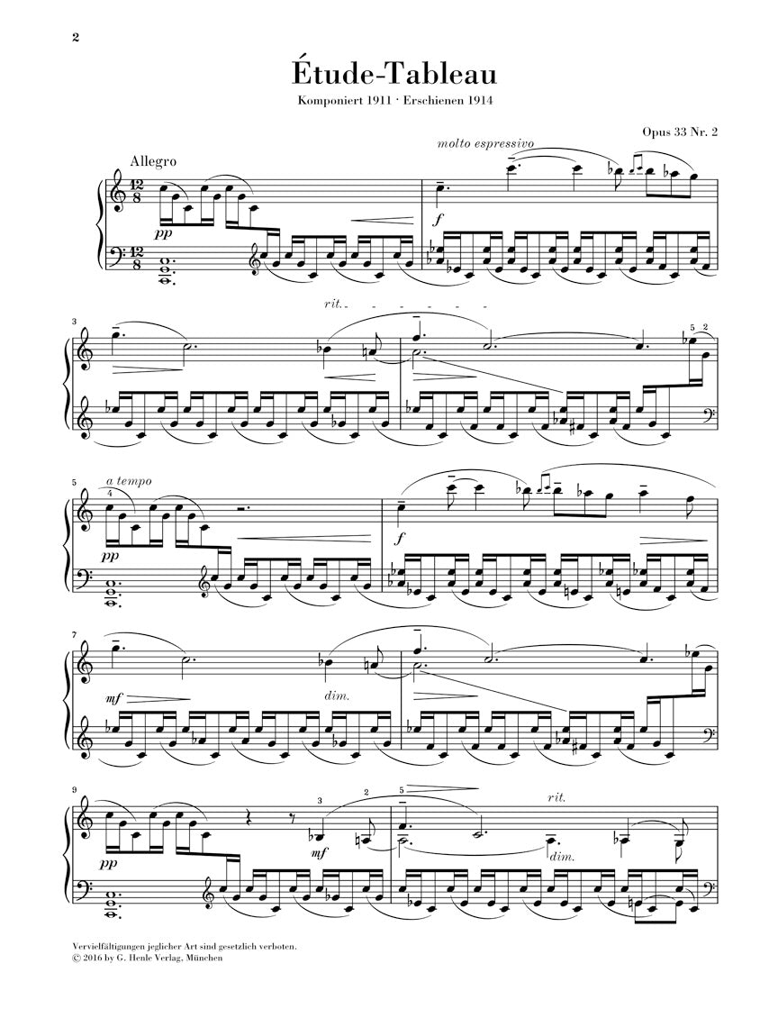 Rachmaninoff: Étude-Tableau in C Major, Op. 33, No. 2