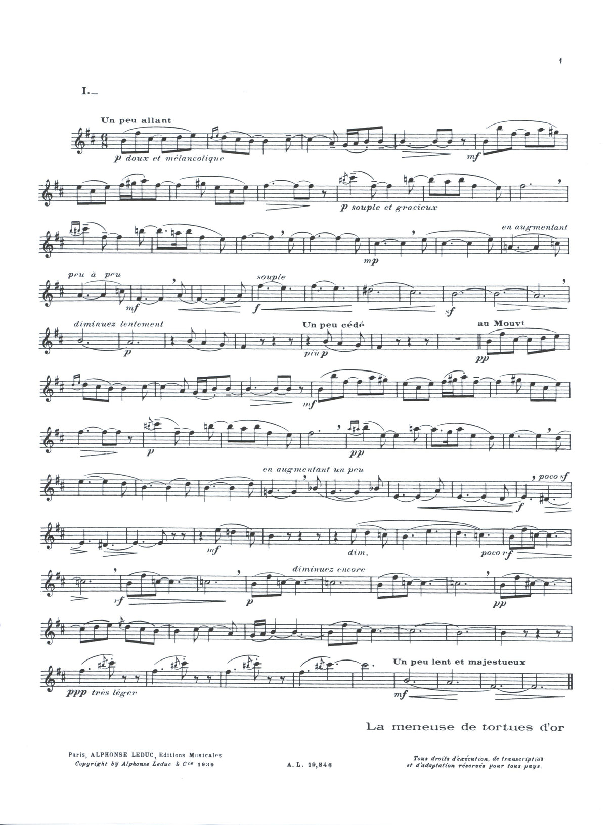 Ibert: Histoires (arr. for saxophone)