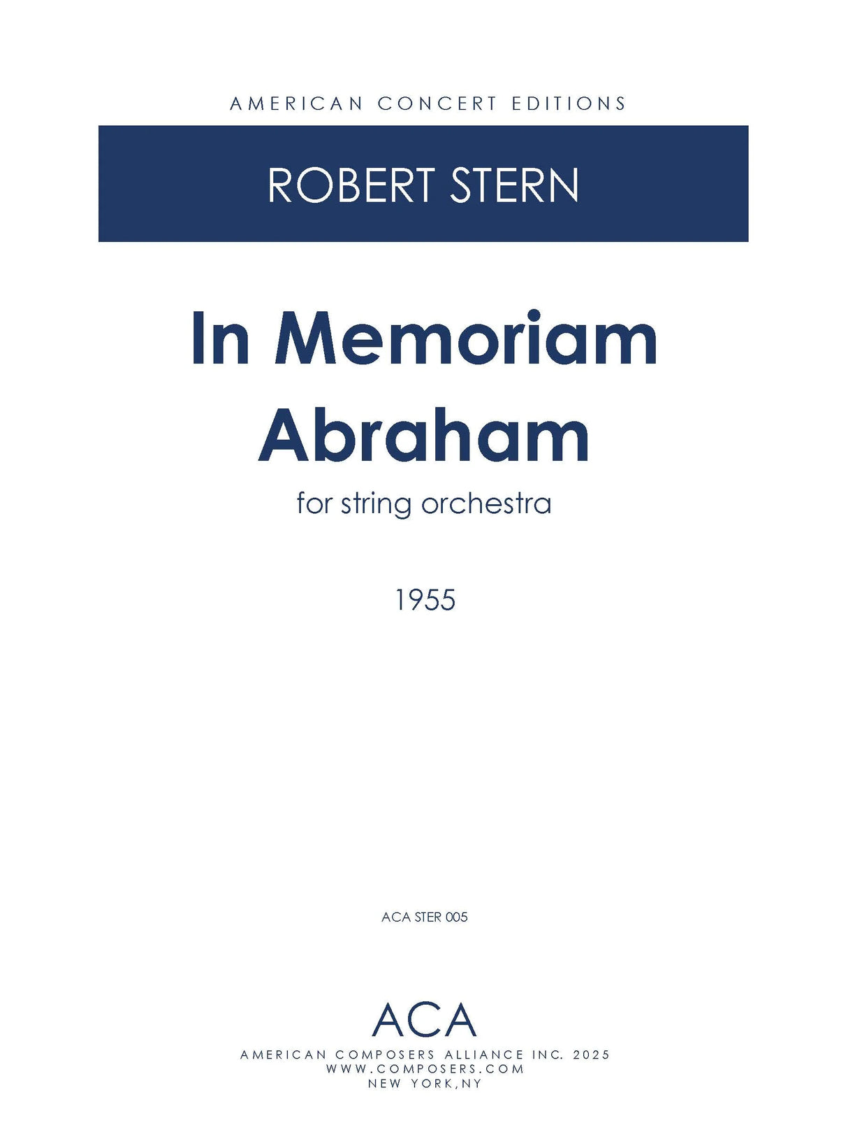 R. Stern: In Memoriam Abraham