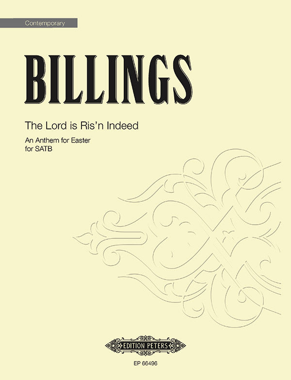 Billings: The Lord is Ris'n Indeed