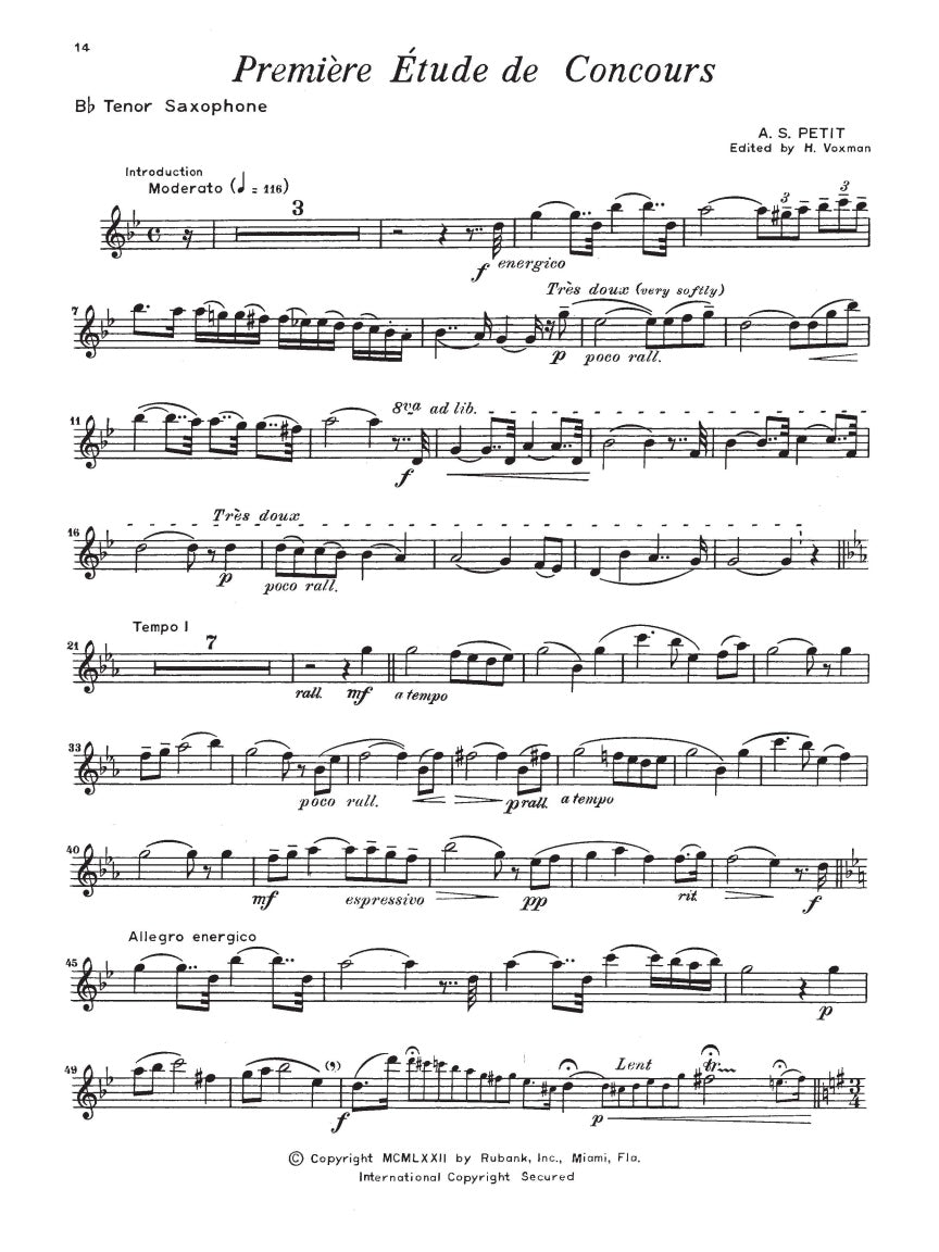 Concert and Contest Collection - Tenor Saxophone