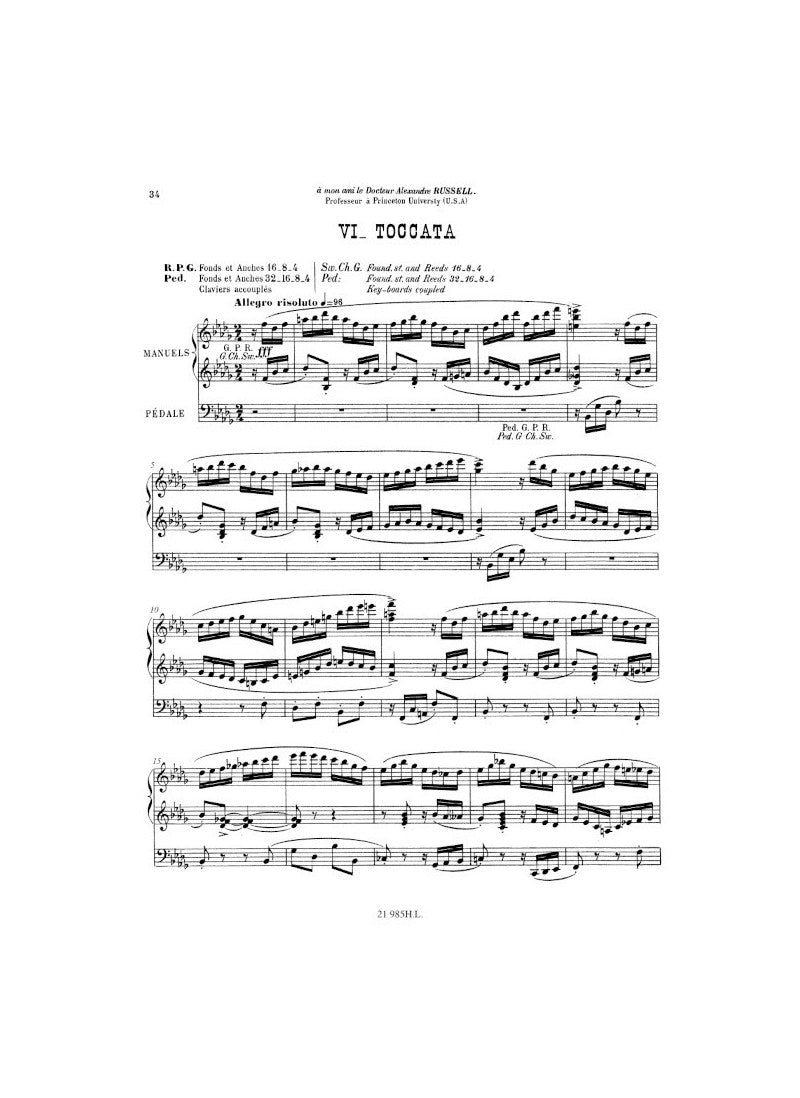 Vierne: Pièces de fantaisie, Op. 53 (Deuxième Suite)