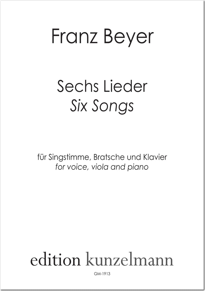 Beyer: 6 Lieder