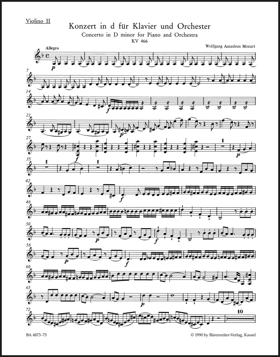 Mozart: Piano Concerto No. 20 in D Minor, K. 466