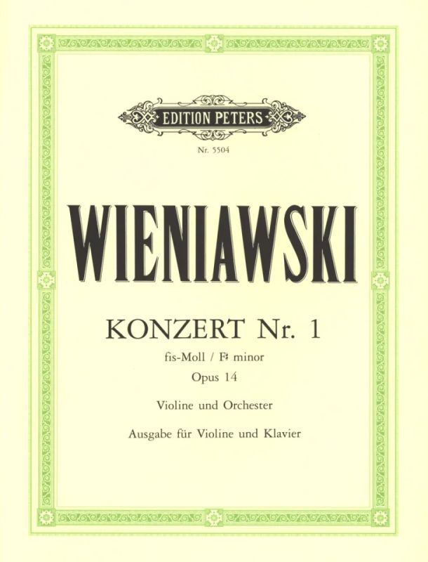 Wieniawski: Violin Concerto No. 1 in F-sharp Minor, Op. 14