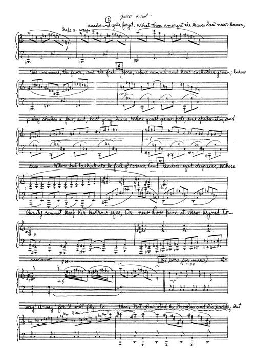 Antheil: Two Odes of Keats
