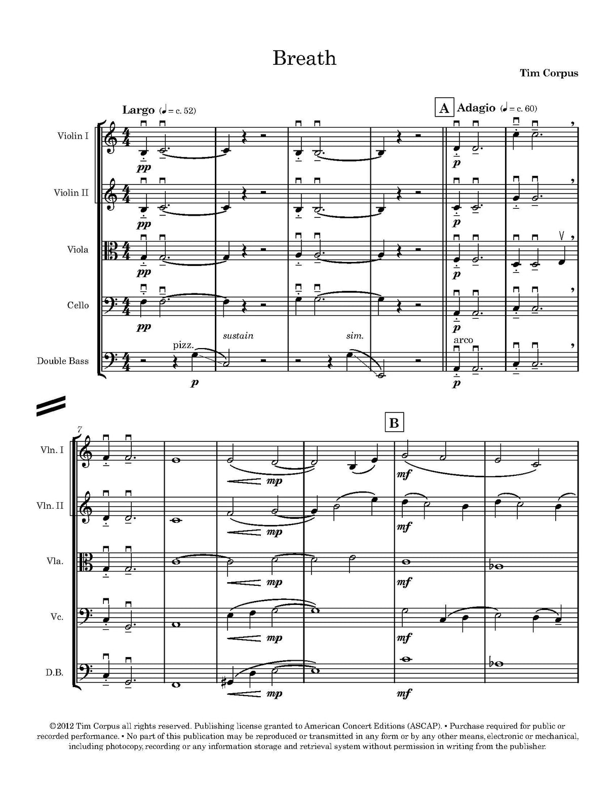 Corpus: Breath (Version for String Orchestra)