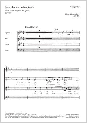 Bach: Jesu, der du meine Seele, BWV 78
