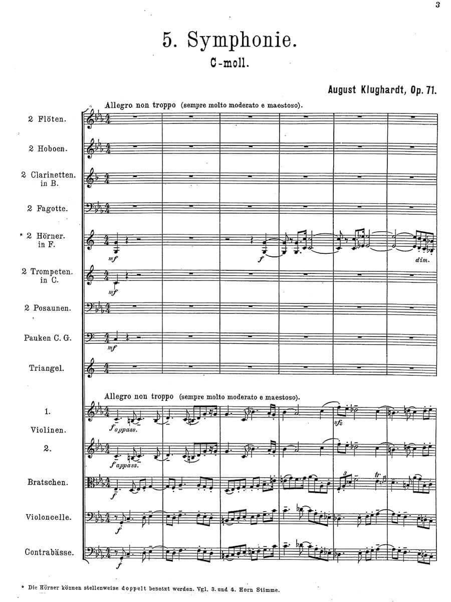 Klughardt: Symphony No. 5 in C Minor, Op. 71