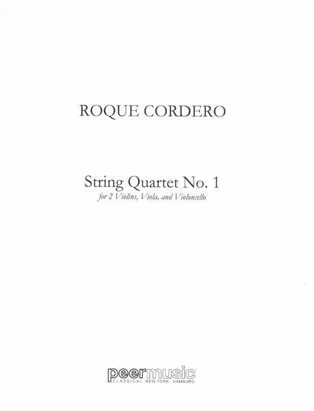 Cordero: String Quartet No. 1