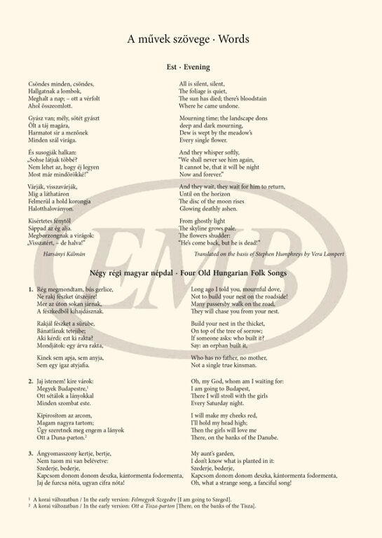 Bartók: Choral Works for Male Voices