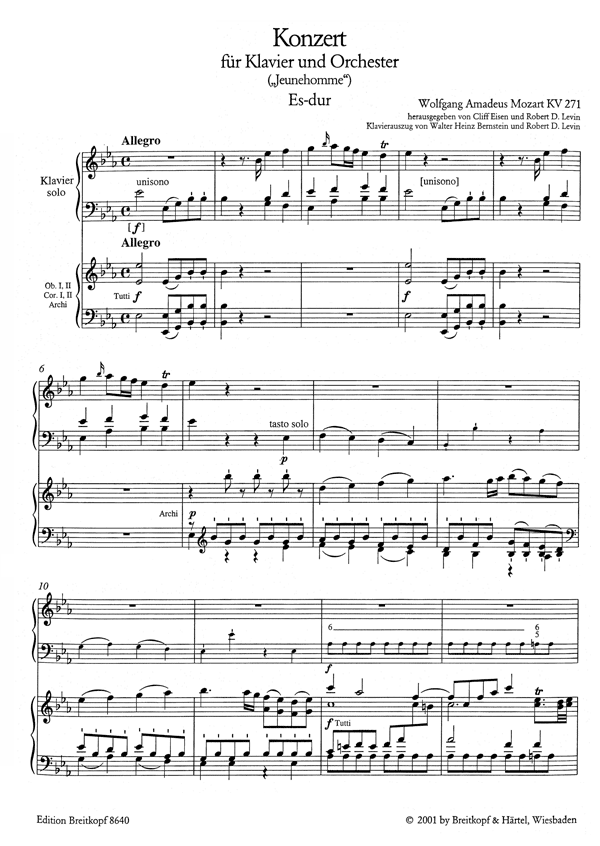 Mozart: Piano Concerto No. 9 in E-flat Major, K. 271