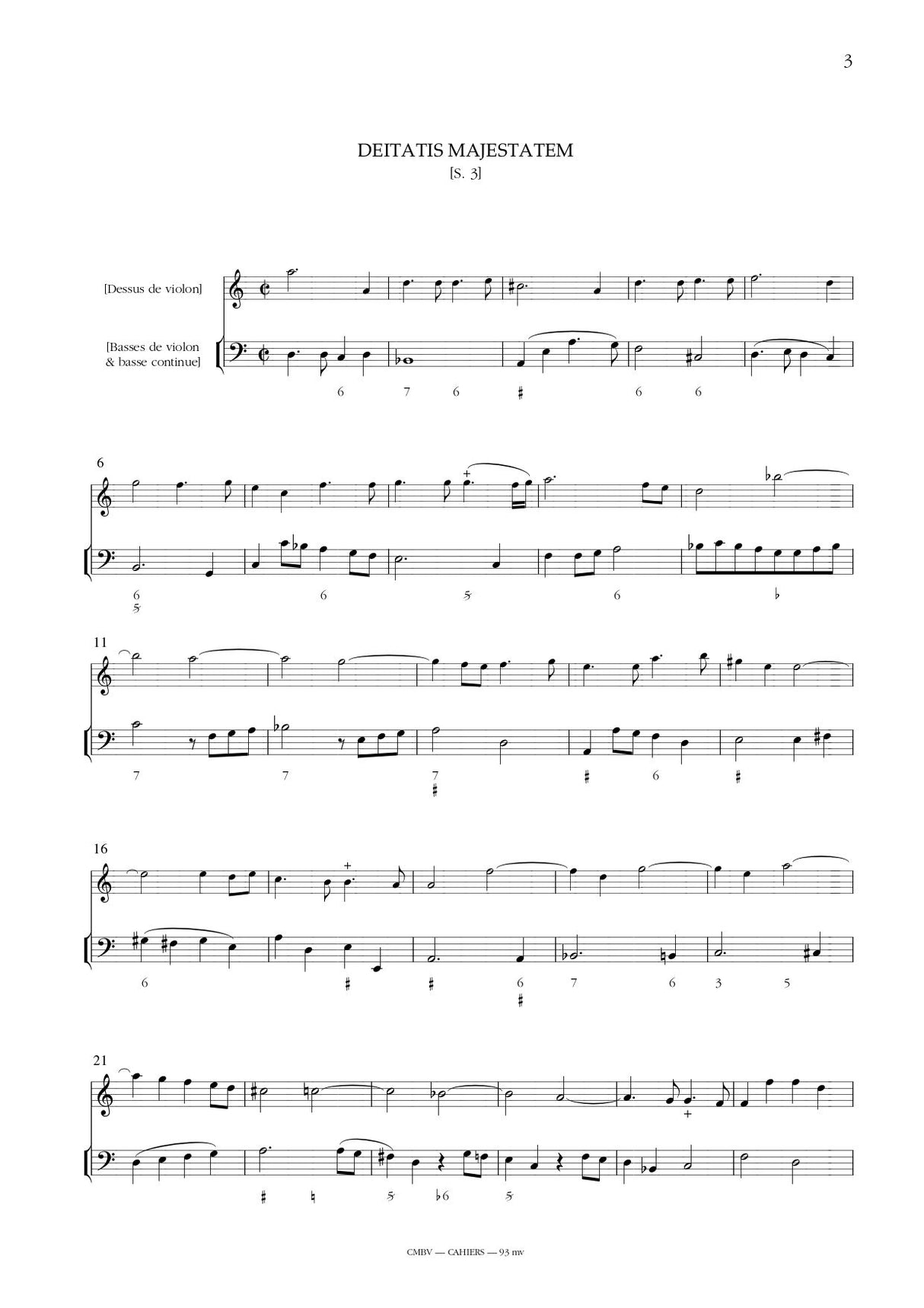 Delalande: Deitatis majestatem, S. 3