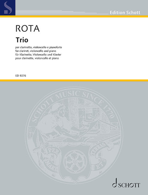 Rota: Trio for Clarinet, Cello and Piano