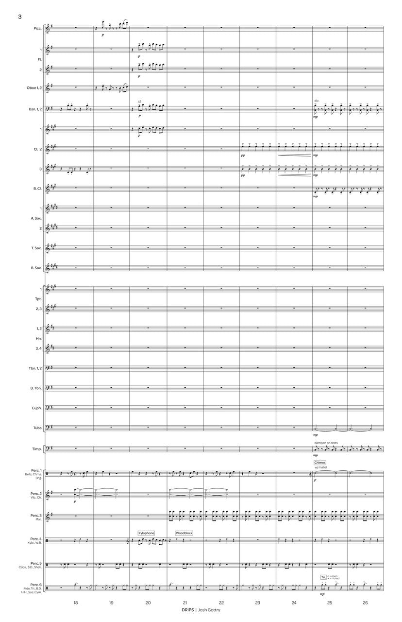 Gottry: Drips (Version for Wind Ensemble)