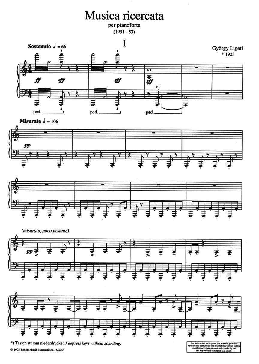 Ligeti: Musica ricercata