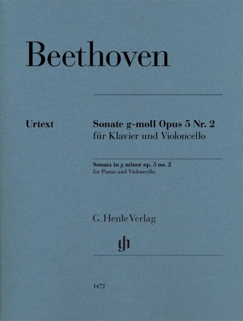 Beethoven: Cello Sonata in G Minor, Op. 5 No. 2