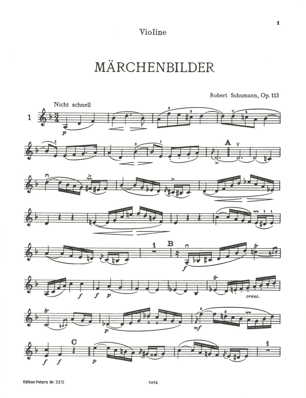 Schumann: Märchenbilder, Op. 113