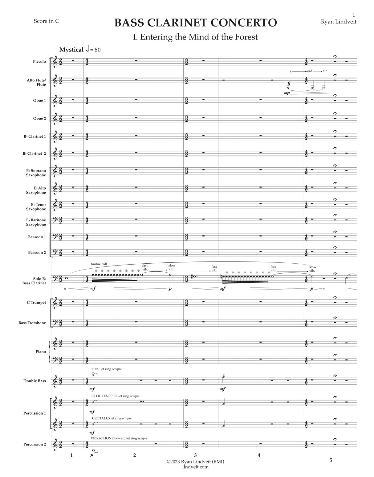 Lindveit: Bass Clarinet Concerto