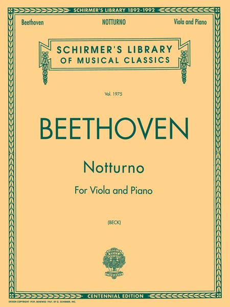 Beethoven: Notturno, Op. 42