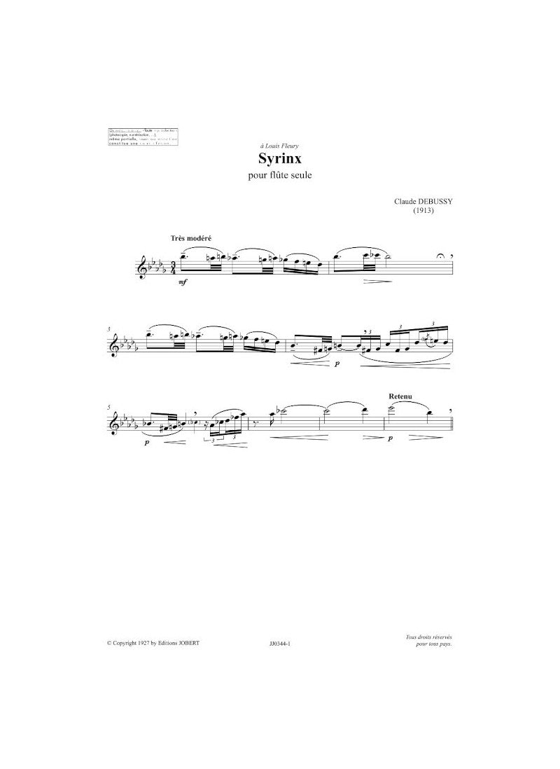 Debussy: Syrinx