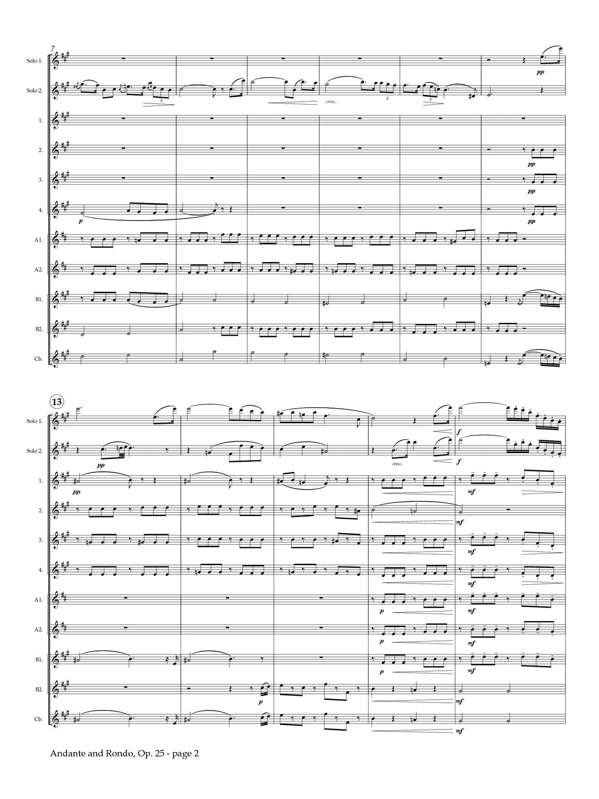 Doppler: Andante and Rondo, Op. 25 (arr. for flute choir)