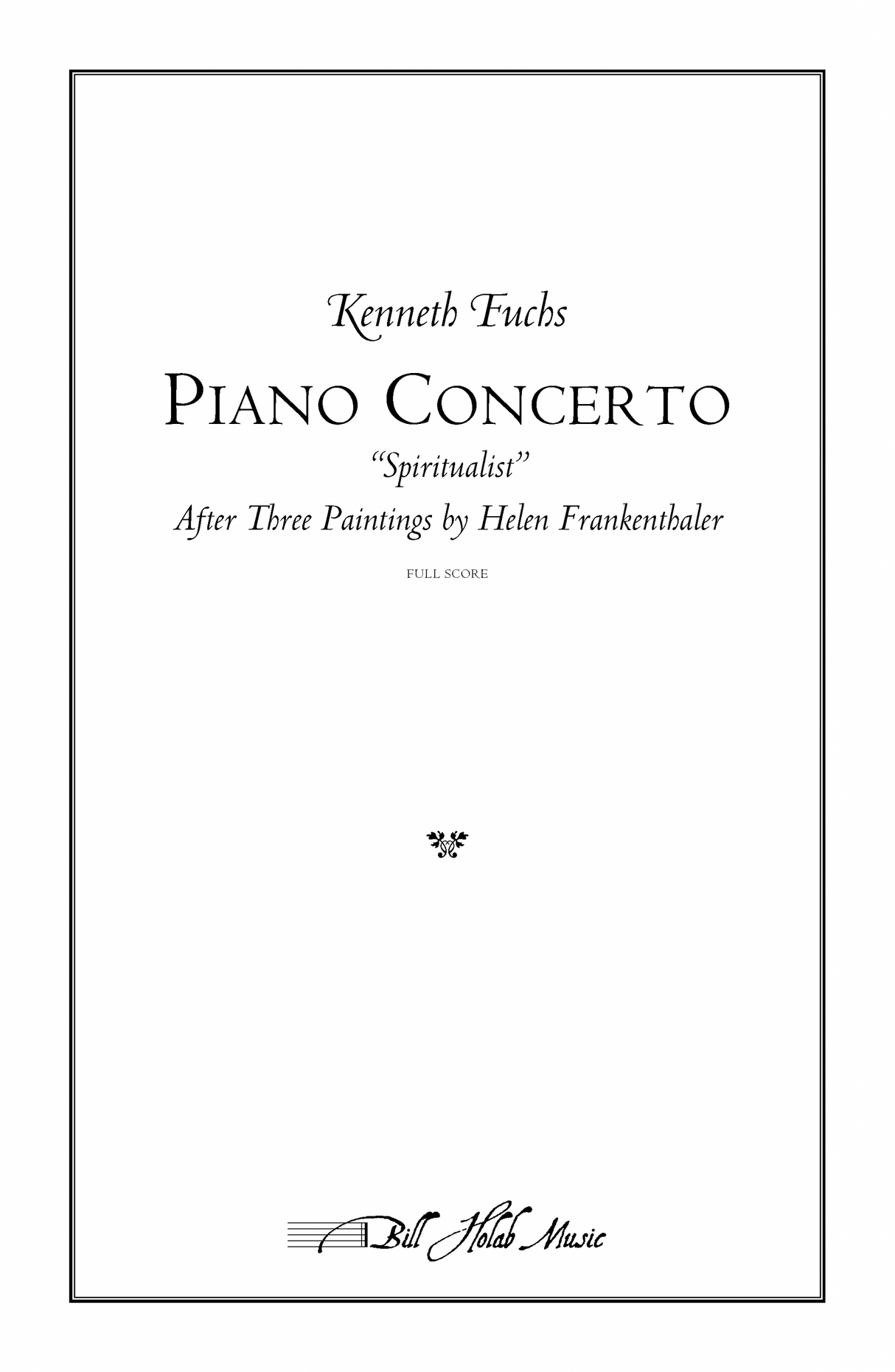 Fuchs: Piano Concerto