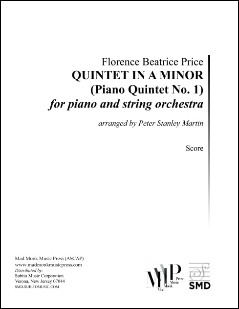 Price: Piano Quintet No. 1 in A Minor (arr. for piano & string orchestra)