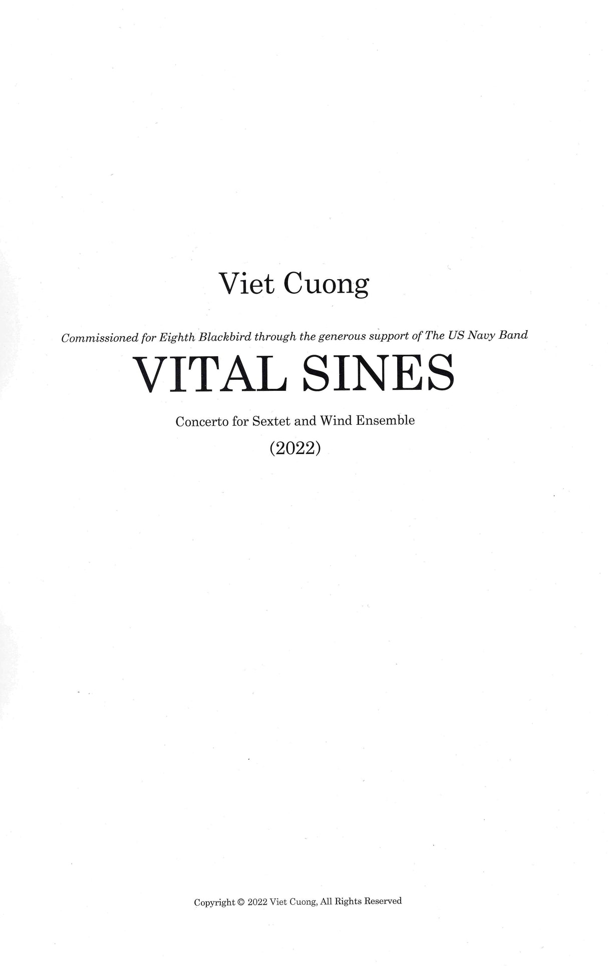 Cuong: Vital Sines